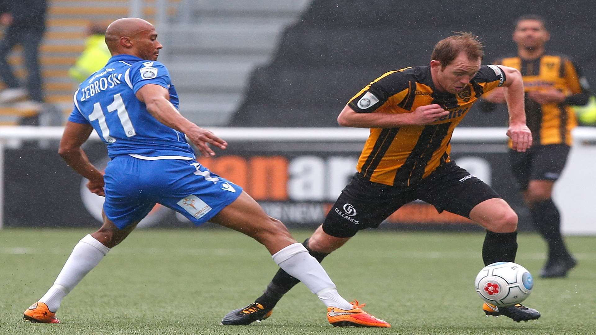 Stones skipper Stuart Lewis in possession Picture: Andy Jones