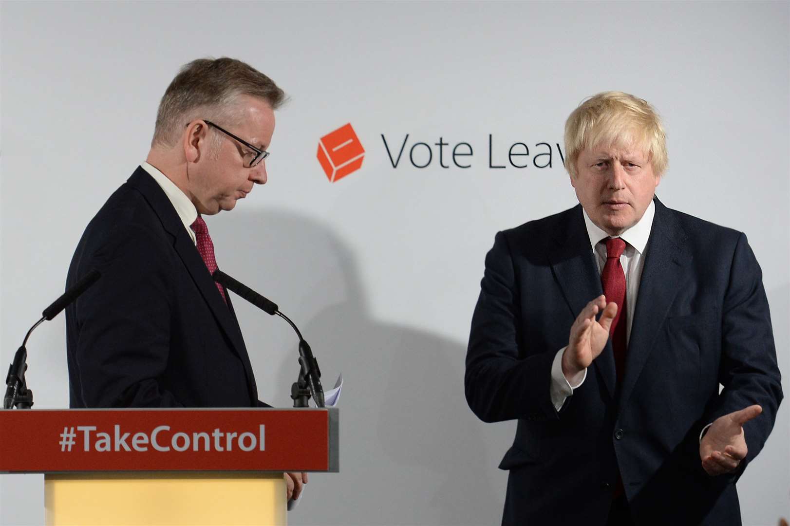 Michael Gove (left) and Boris Johnson brokered a deal to lead a new government after the Brexit result, according to Dominic Cummings (Stefan Rousseau/PA)