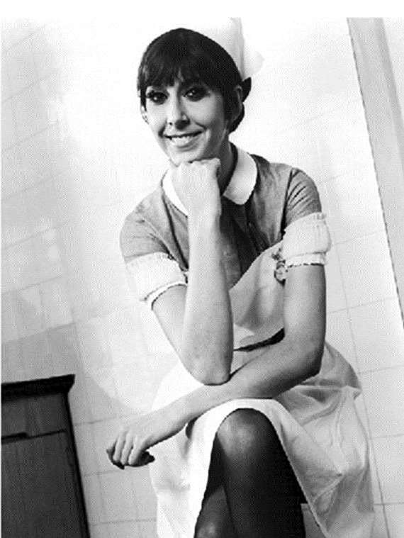 Anita Harris as Nurse Clarke in Carry On Doctor