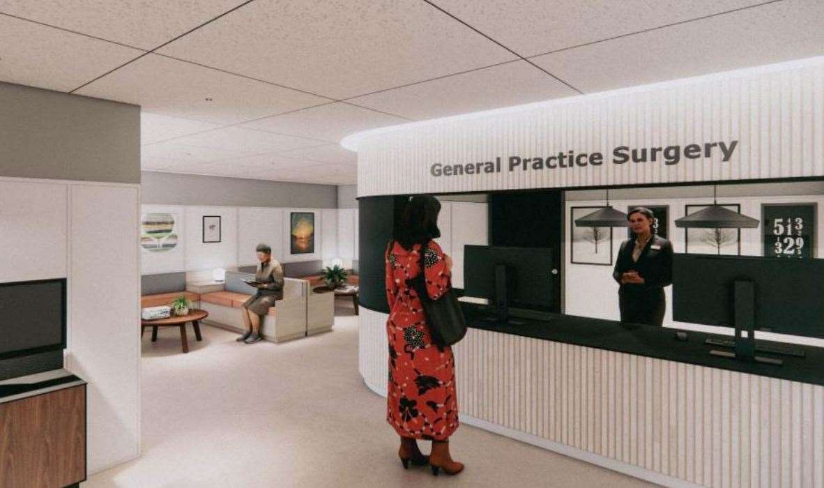 A CGI of the GP surgery