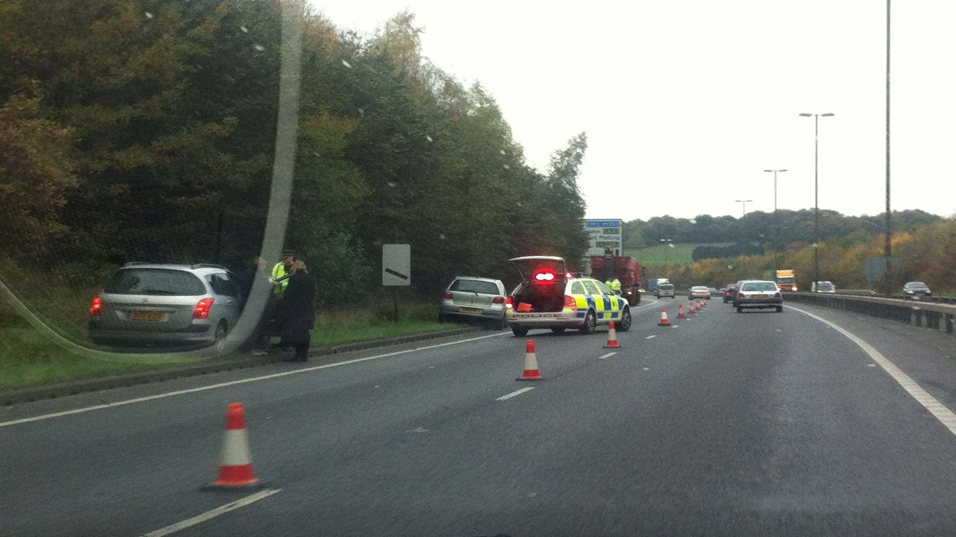 The crash on the A289