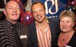 Meryl and Martin Hurst with Graham Norton. Picture: ALISON TEBBUTT