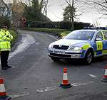 Police at the scene of the shooting in December last year