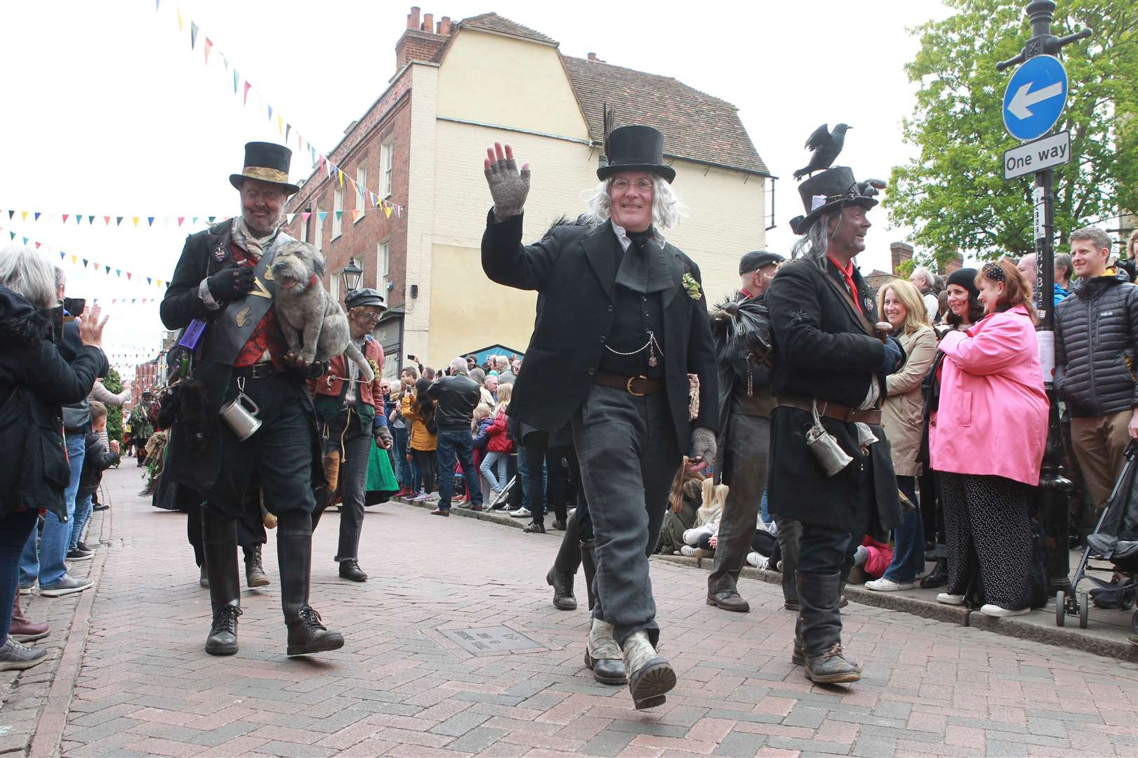 Morris dancers will process again through Rochester High Street for the Sweeps Festival Picture by: John Westhrop