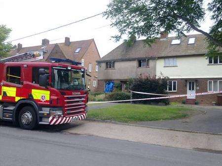 The property in which an elderly man died in a house fire