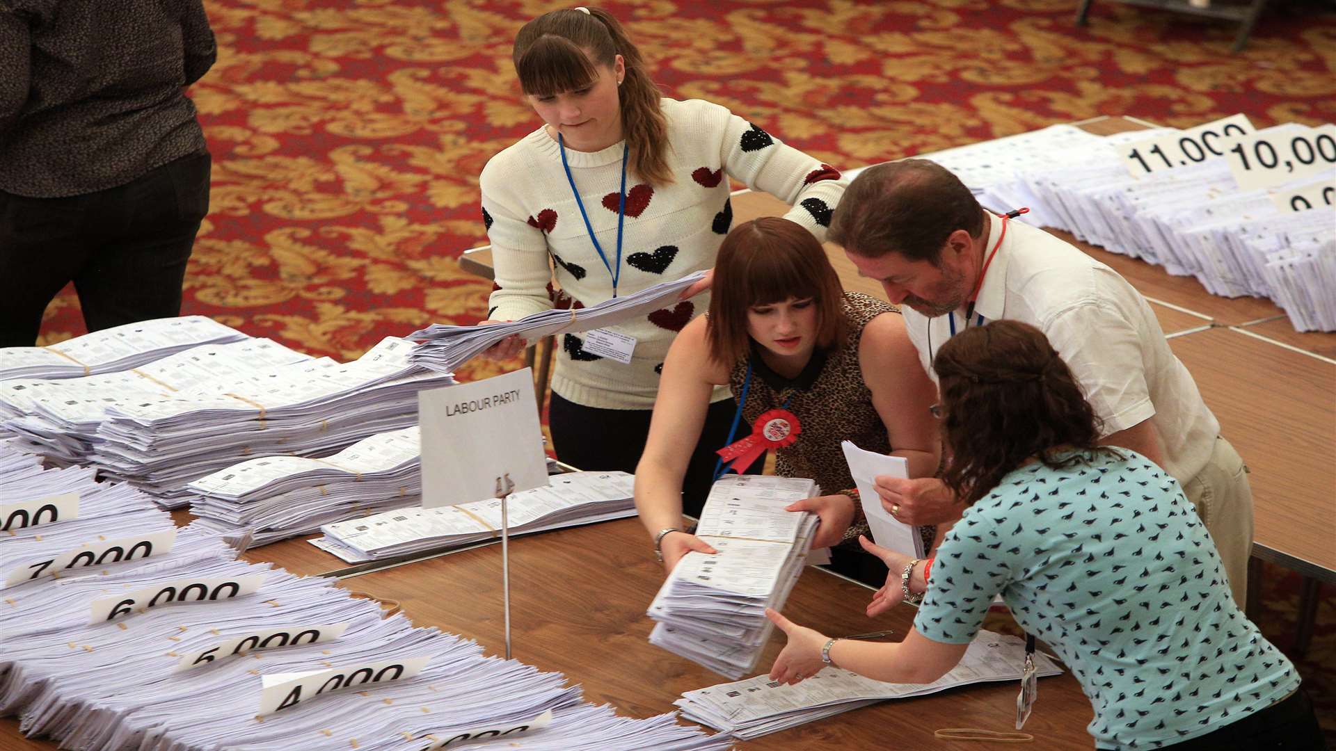Kent's European election votes were counted in Southampton. Picture: Jon Rowley/SWNS.com