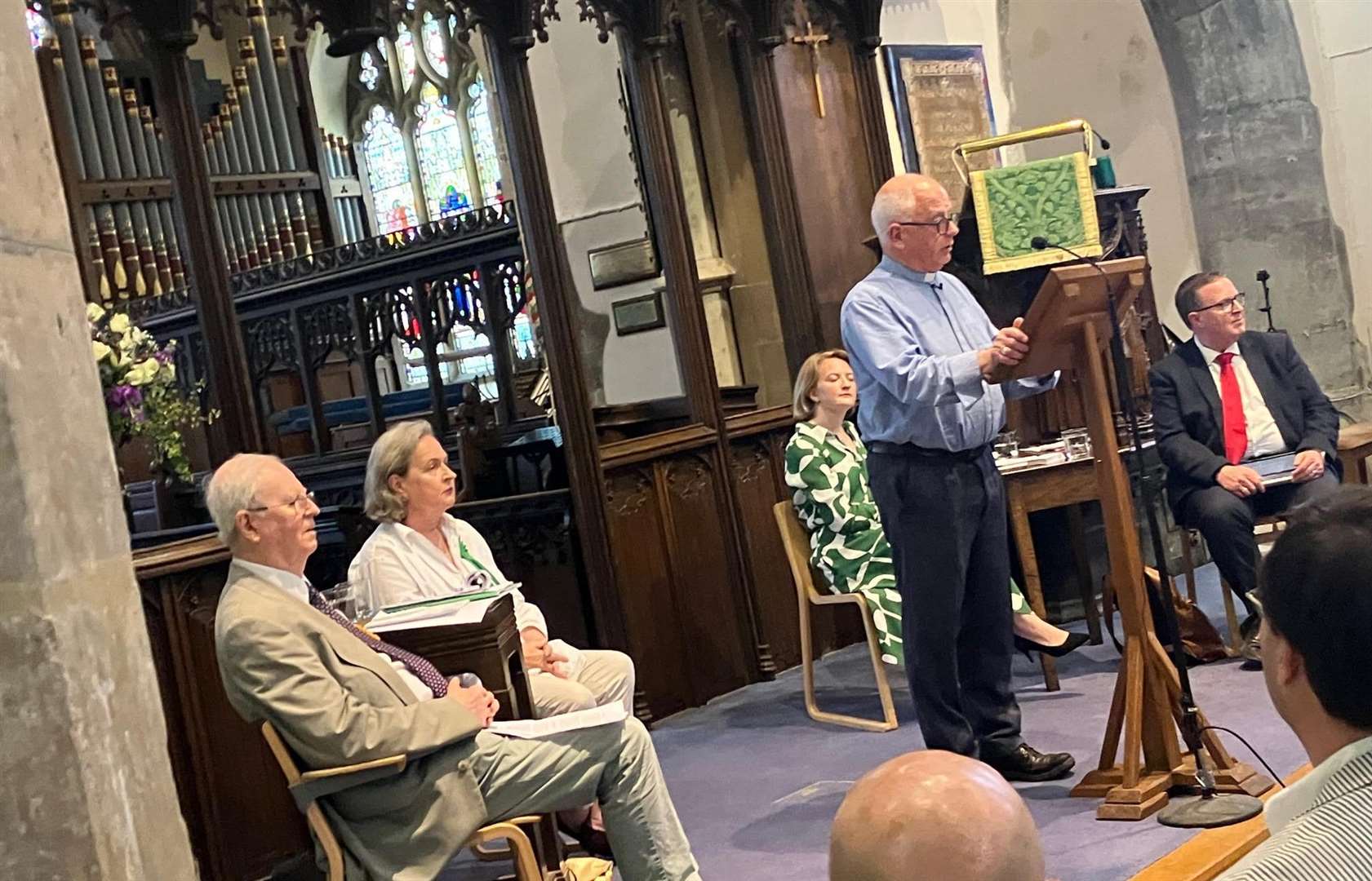 Weald of Kent general election hustings at St Mildred's Church, Tenterden