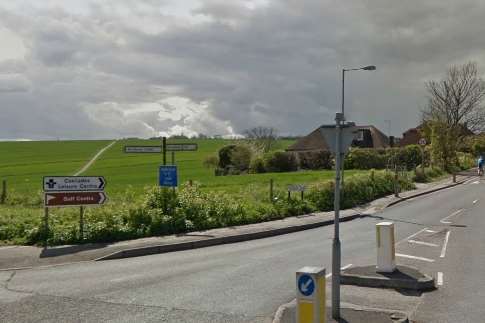 Tragic Brian Stimpson set himself alight in a field off Thong Lane in Gravesend. Picture: Google Street View