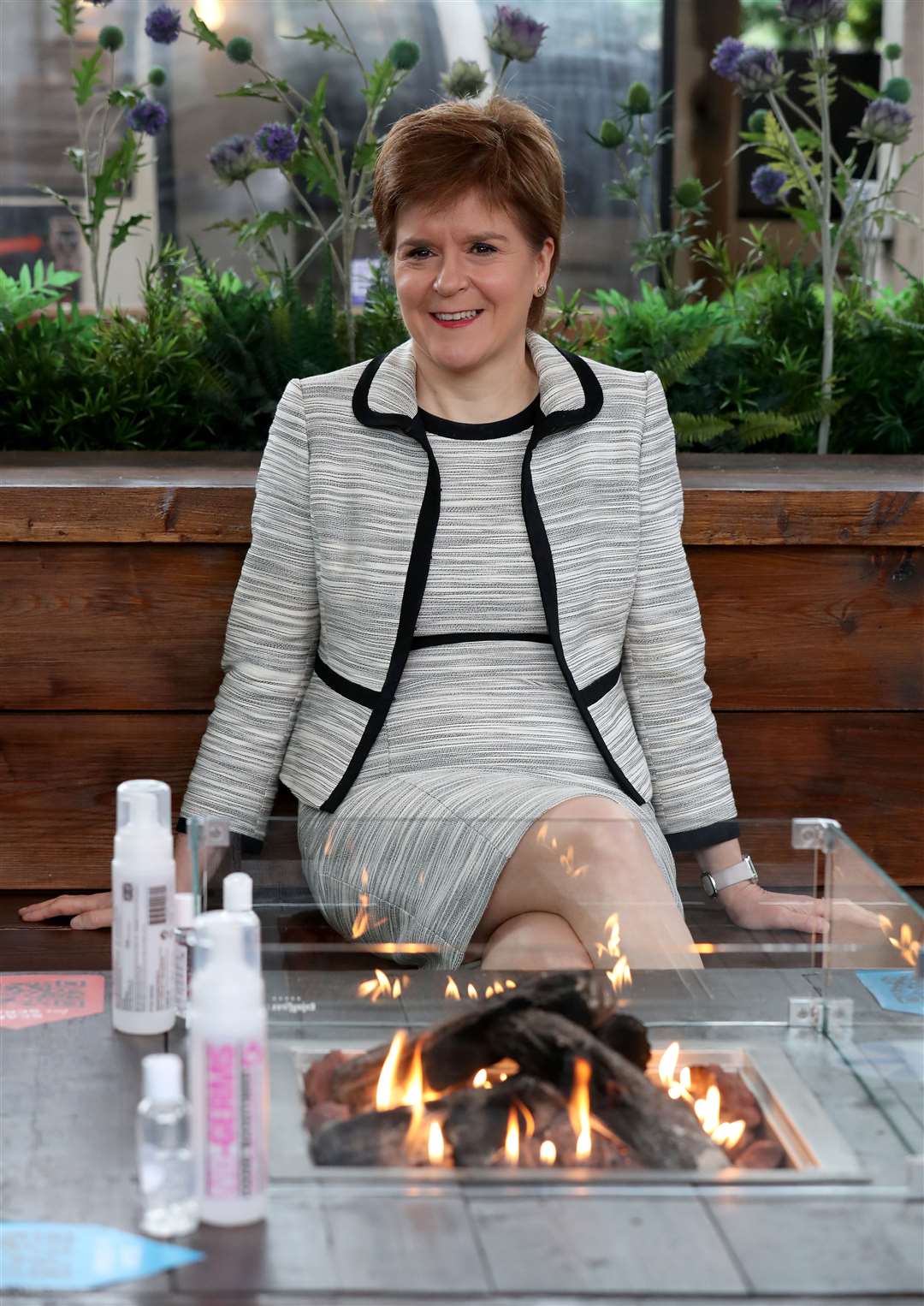 Scotland’s First Minister Nicola Sturgeon is due to announce whether the country can move into the next phase of its lockdown easing (Andrew Milligan/PA)