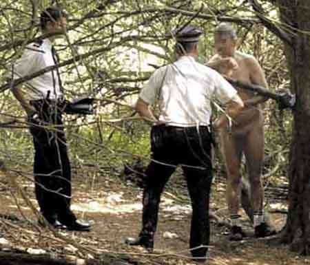 Scene of depravity in a Kent wood. Picture: JOHN WARDLEY