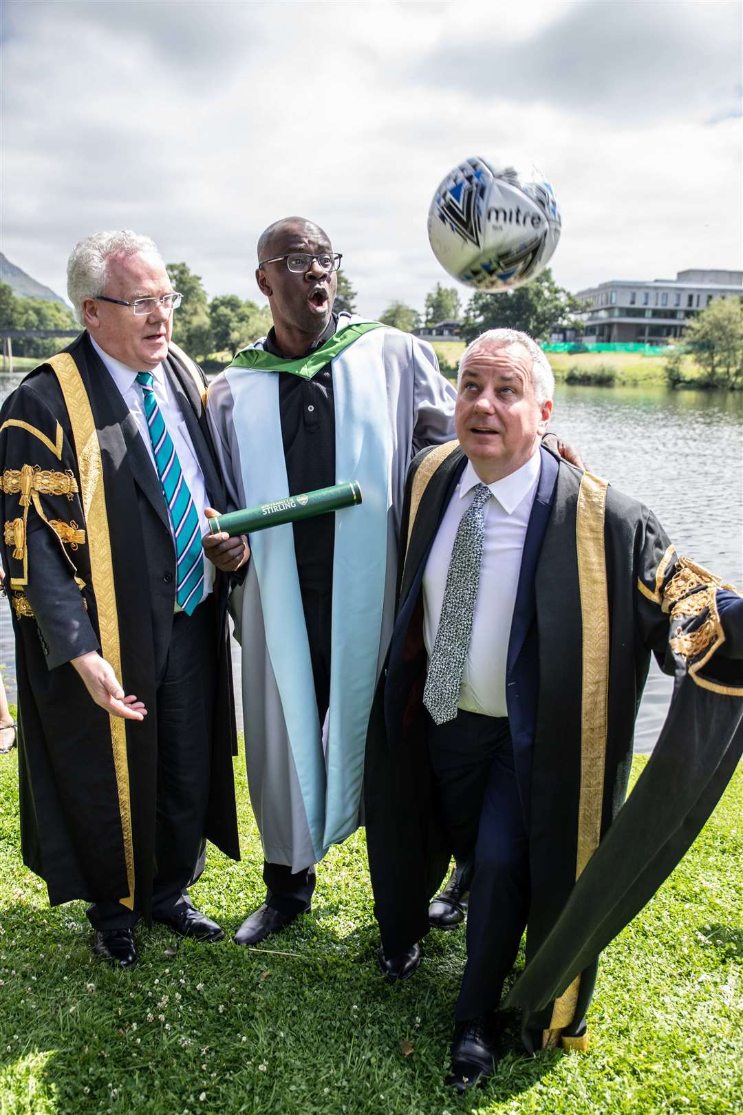 University of Stirling Principal Gerry McCormac (left) has been awarded a knighthood in the New Year Honours list (University of Stirling/PA)