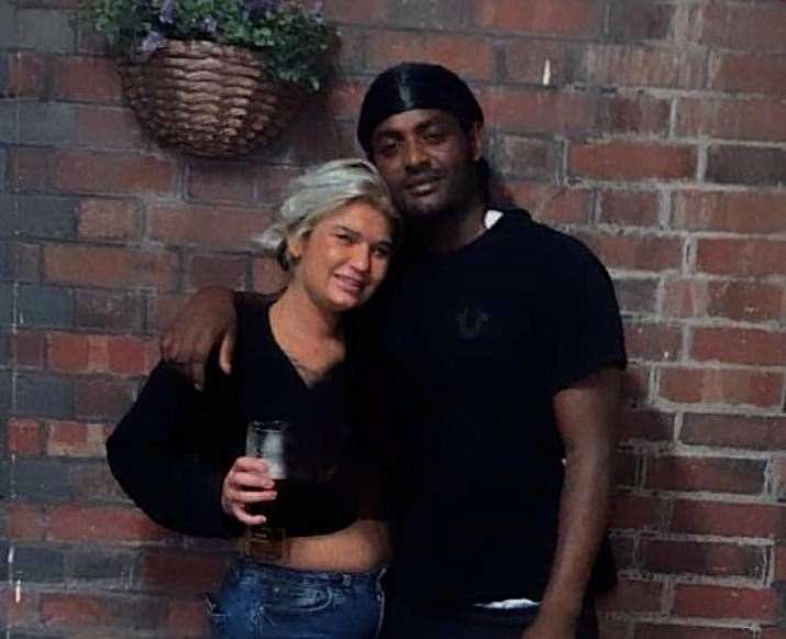 Shannon Rossiter pictured with her partner Samare Gerezgihir, who died in Canterbury High Street. Picture: Shannon Rossiter