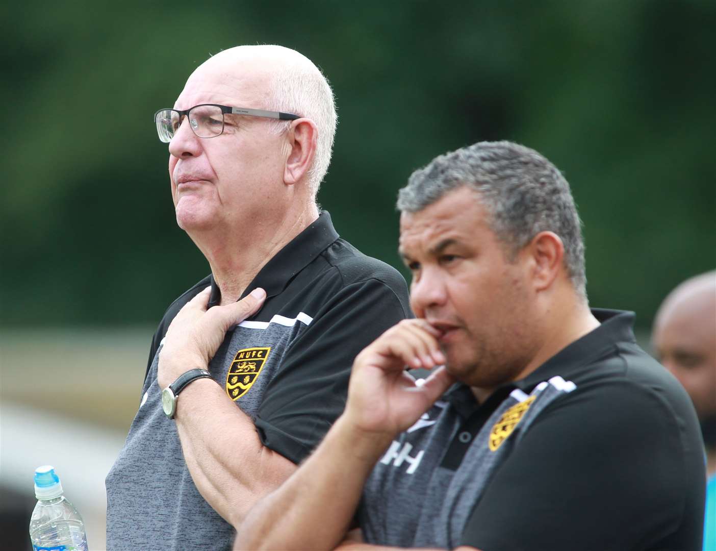 Maidstone head of football John Still and head coach Hakan Hayrettin Picture: John Westhrop