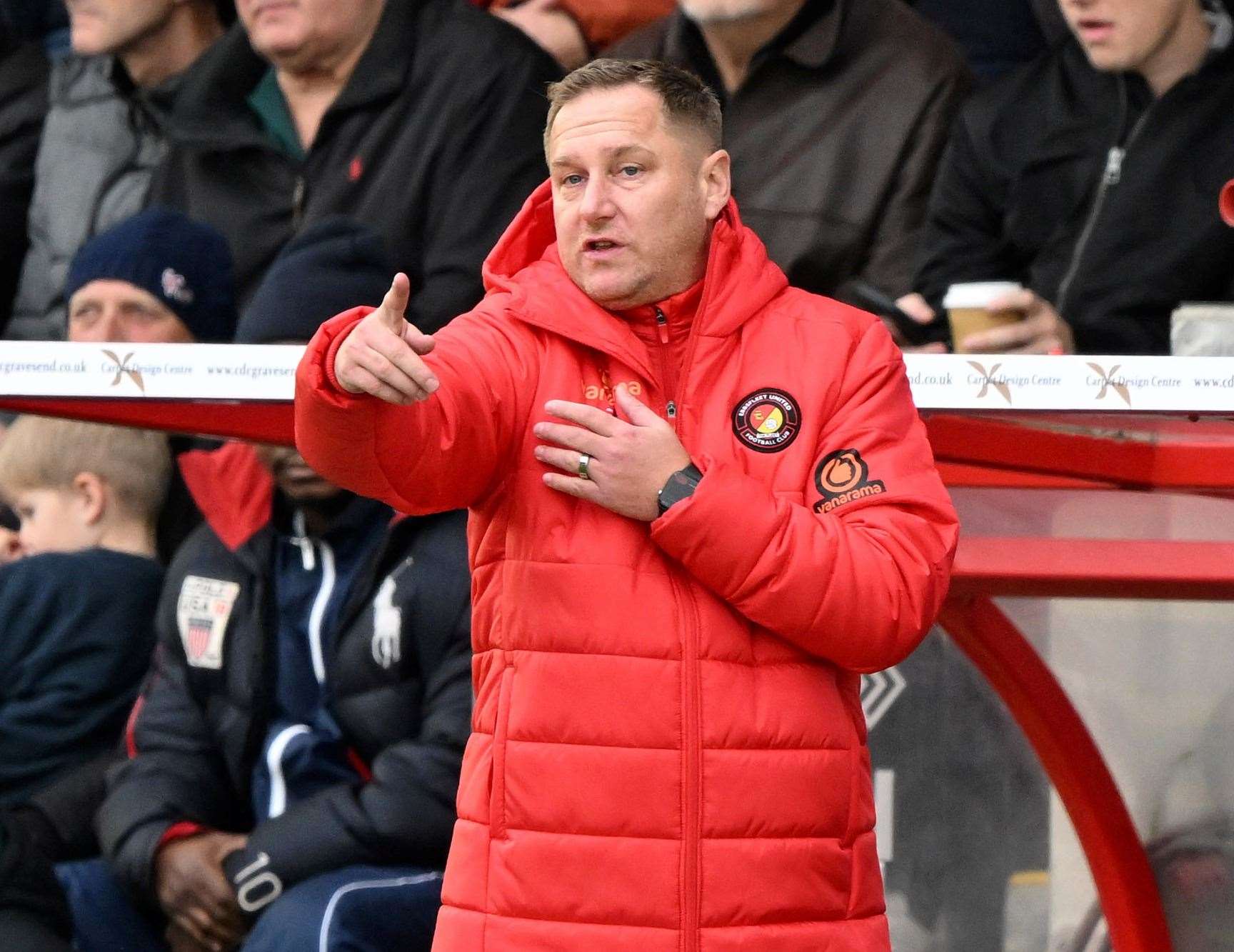 Dennis Kutrieb’s Ebbsfleet have won just one of their last 10 games. Picture: Keith Gillard