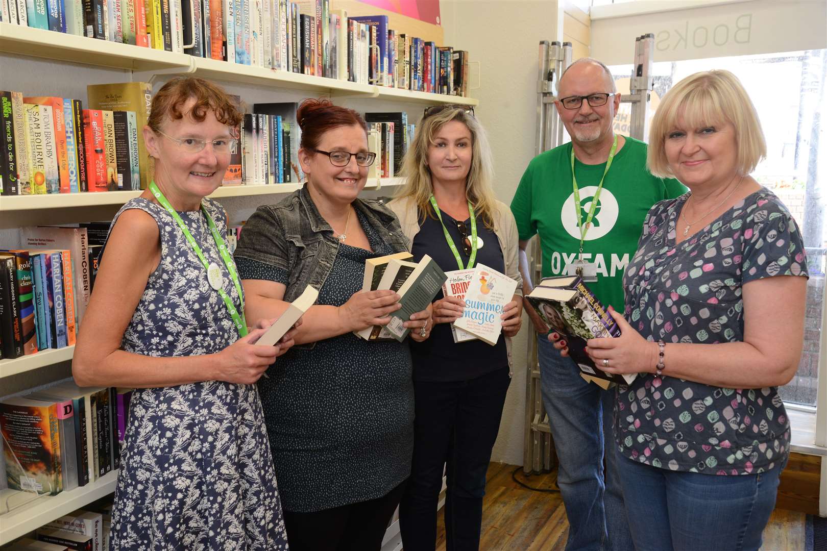 Store manager Janine Duncan with from left, Sue Moore, Wendy Norman, Sandra Bytheway and deputy store manager Rob Bennell