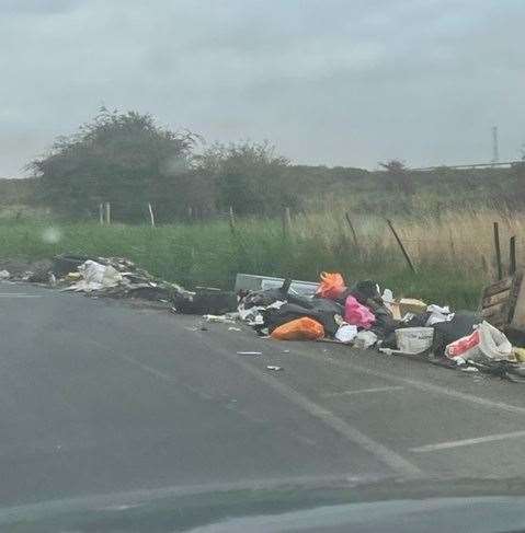 Fly-tipping has been occurring on Ray Lamb Way and Wallhouse Road near the River Darent for more than 15 years.