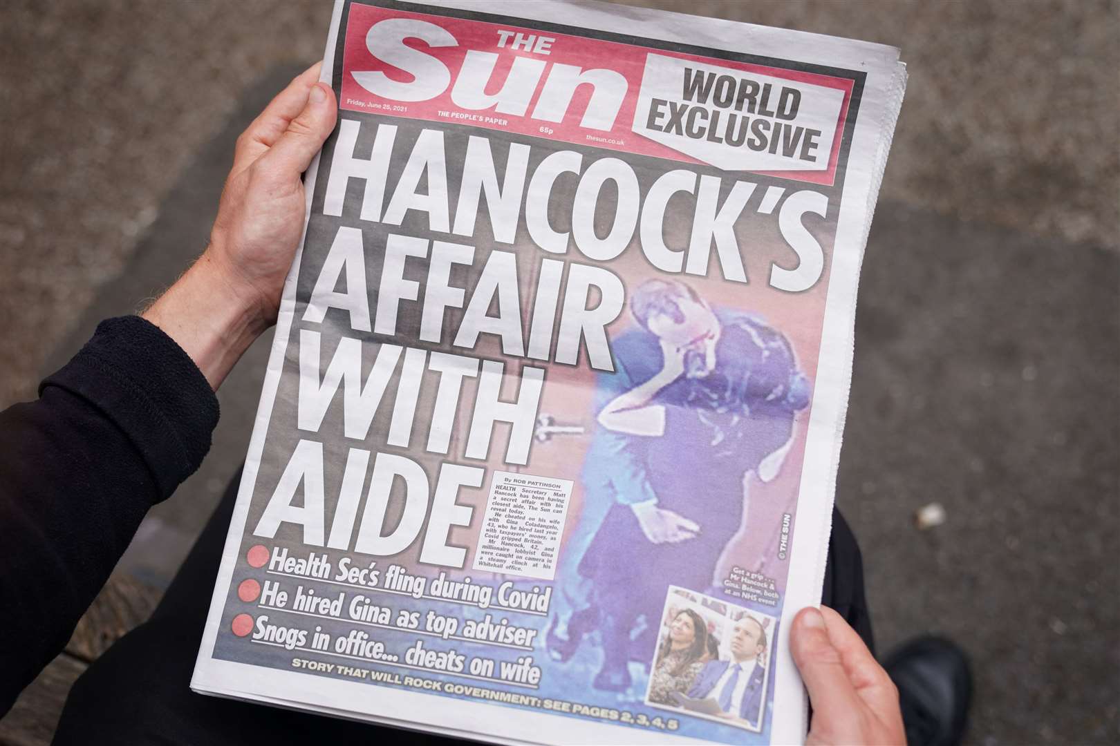 The Sun has warned that its expose into Matt Hancock’s relations with an aide might not have been reported under the proposed Official Secrets Act changes (Kirsty O’Connor/PA)