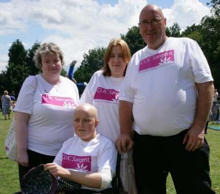 The King family at the event. From left, Karen, Alison, Lisa and Shaun.