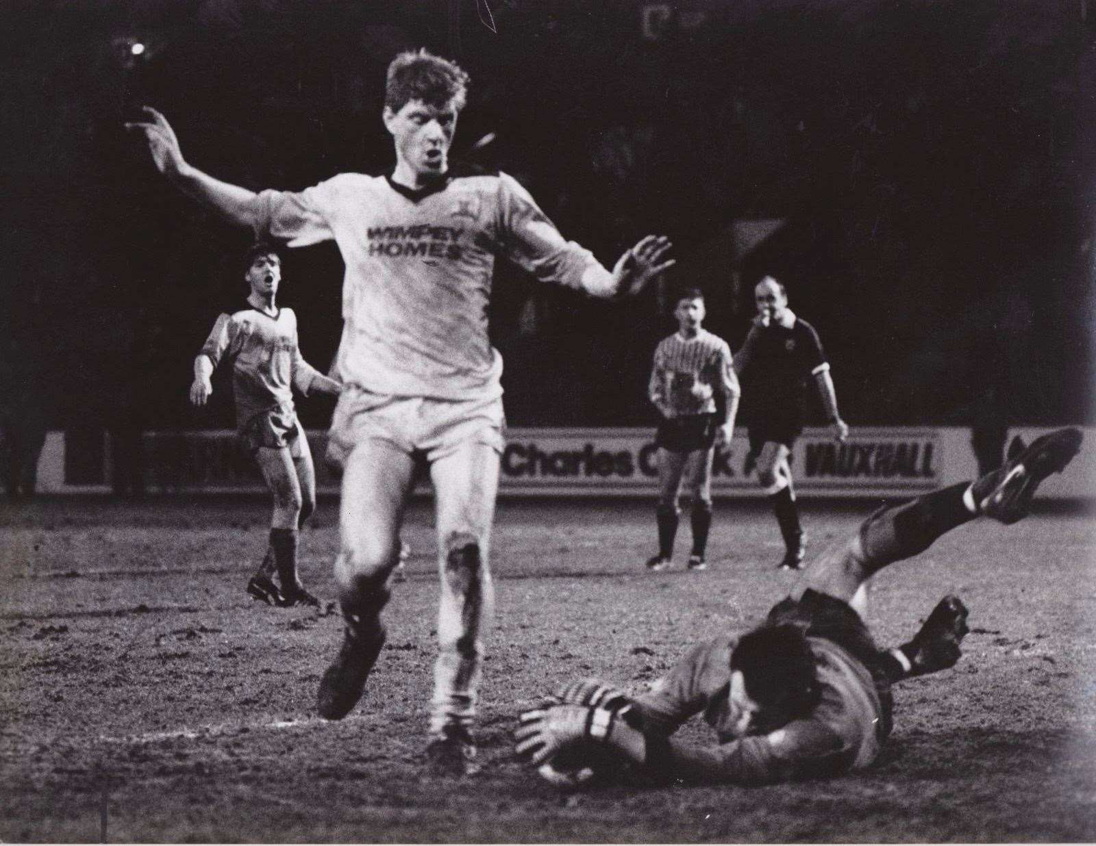 Steve Butler in FA Cup third-round action at Sheffield United.