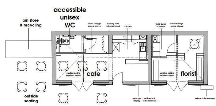 The floor plan for the garden shed conversion. Picture: Picture: MBC/GDM Architects