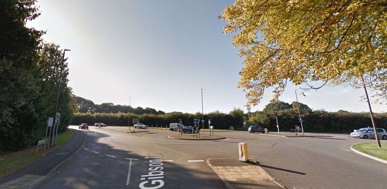 Scene of the crash at Kings Hill. Picture: Google (18822077)