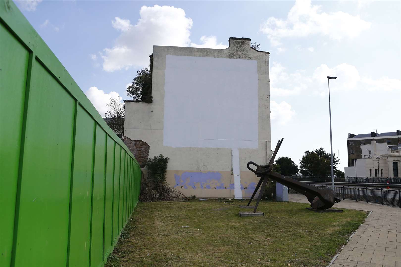 The Banksy mural was later covered up - but there are calls to try and preserve it. Picture: Matt Bristow