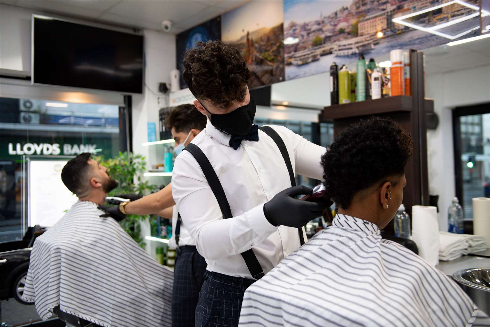 Hair salons, along with other non-essential retail, leisure and entertainment venues, will have to close (Jacob King/PA)