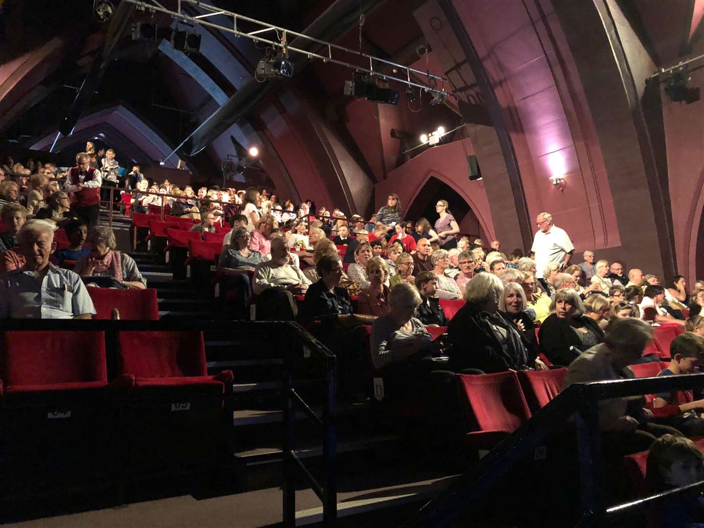 The packed out Tower Theatre for Sir Michael Morpurgo's event