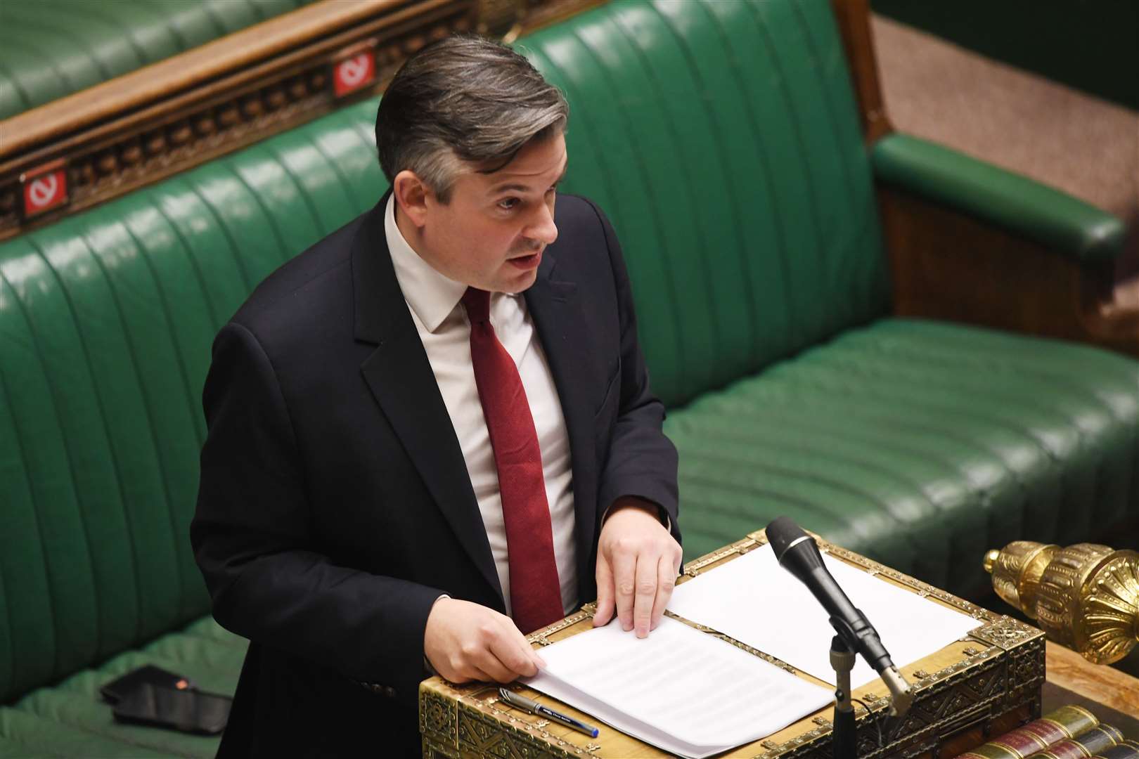 Shadow health secretary Jonathan Ashworth questioned plans to reform the health service during the ongoing pandemic (UK Parliament/Jessica Taylor/PA)