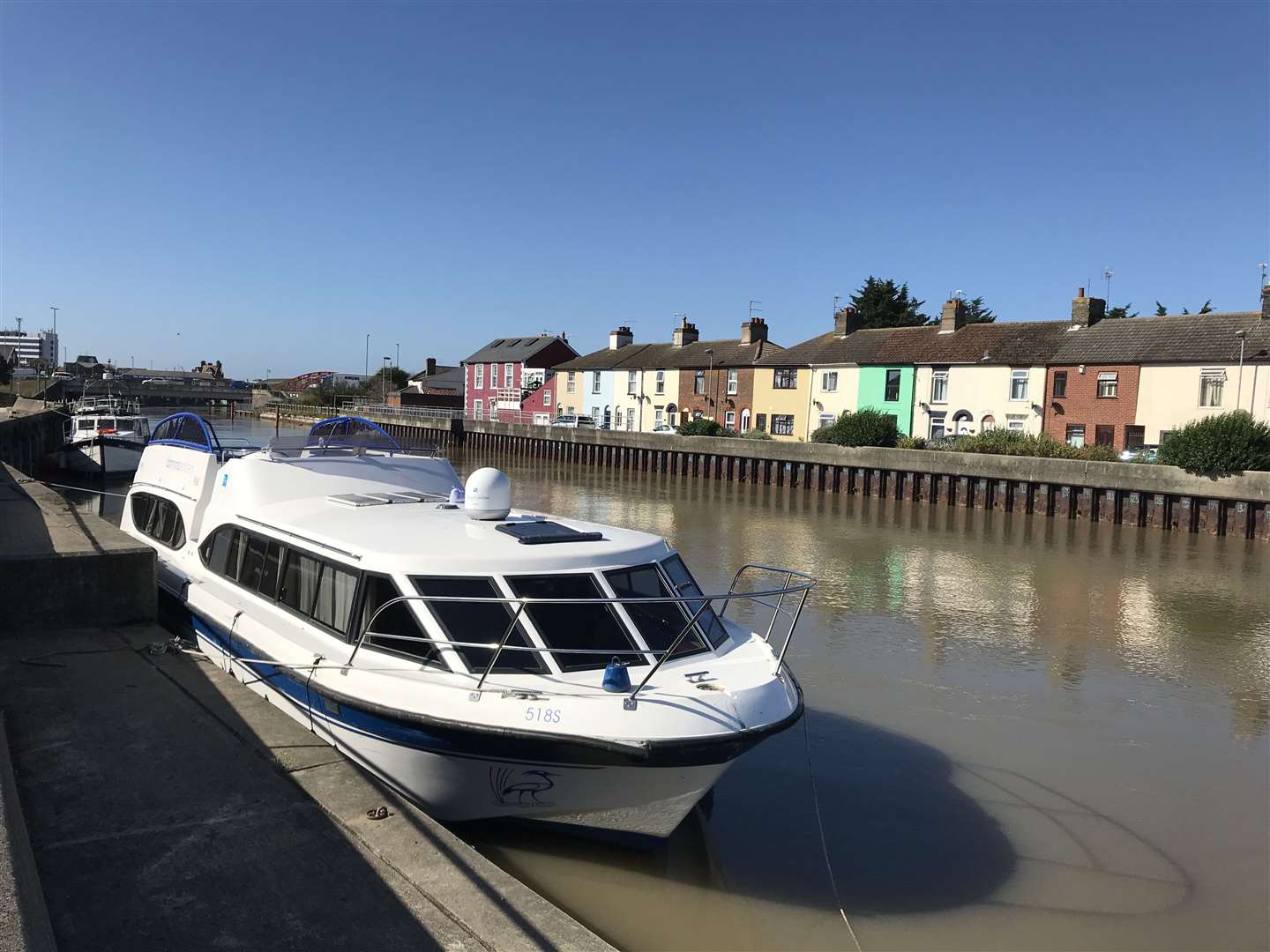 Emergency efforts appeared to focus on a 42ft Broads cruiser called Diamond Emblem (Sam Russell/ PA)