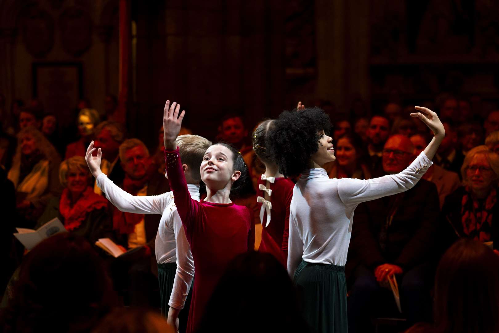 A ballet was performed in the nave (Jordan Pettitt/PA)