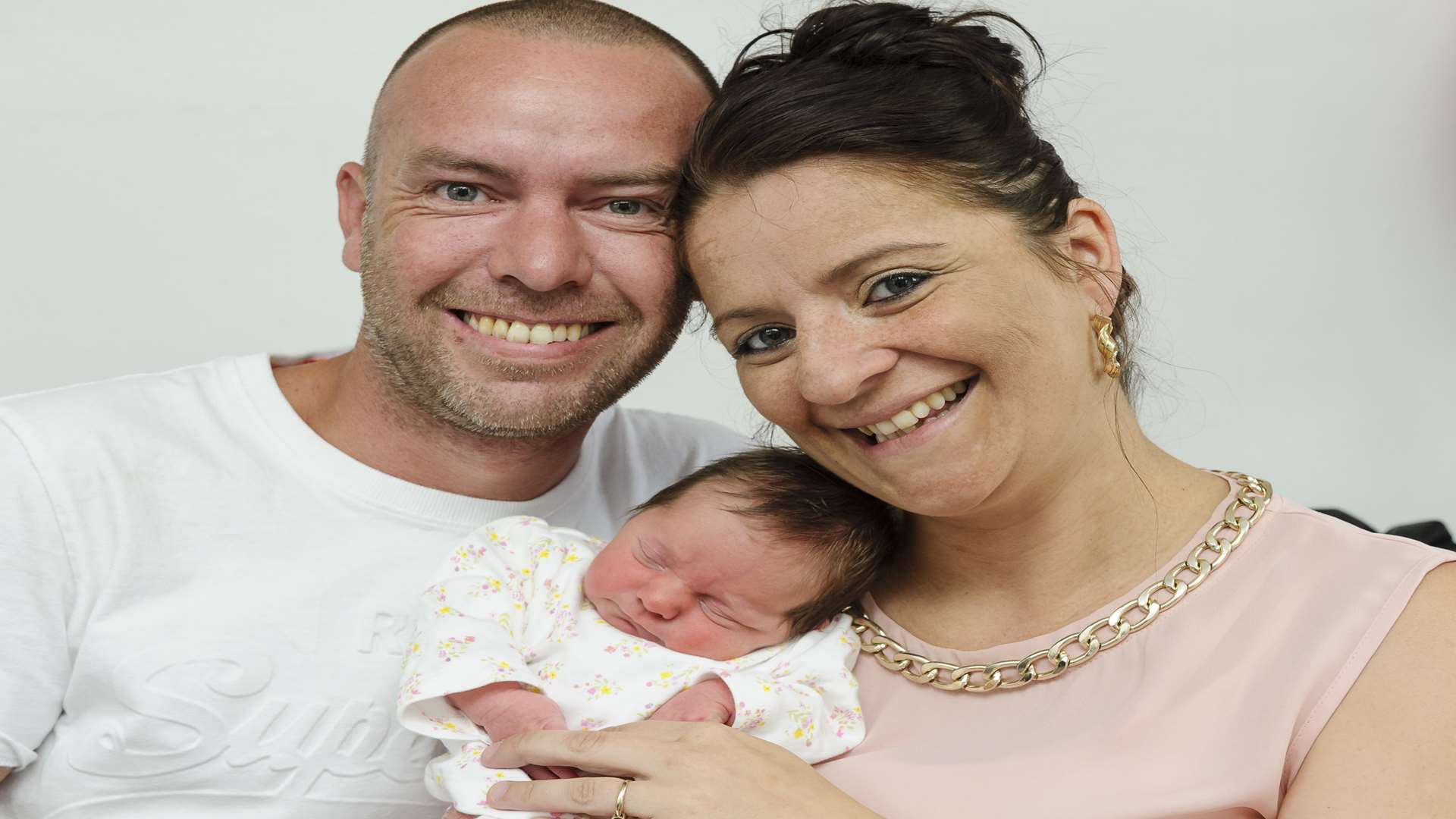 Steve Tough, fiancee Cassie and baby Cassie