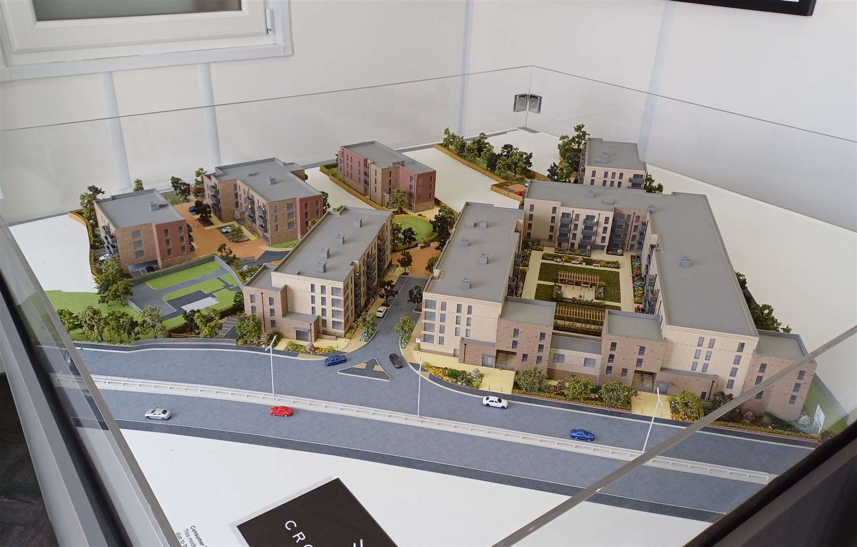 display figure of what the Crossway Quarter development would eventually look like