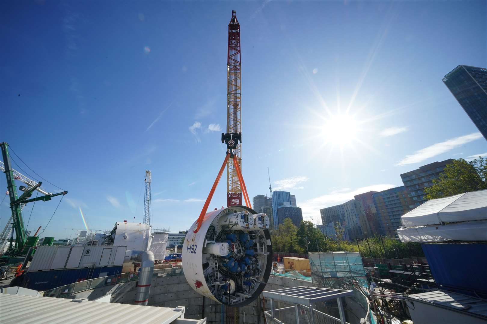 Work continues on the project (Jonathan Brady/PA)