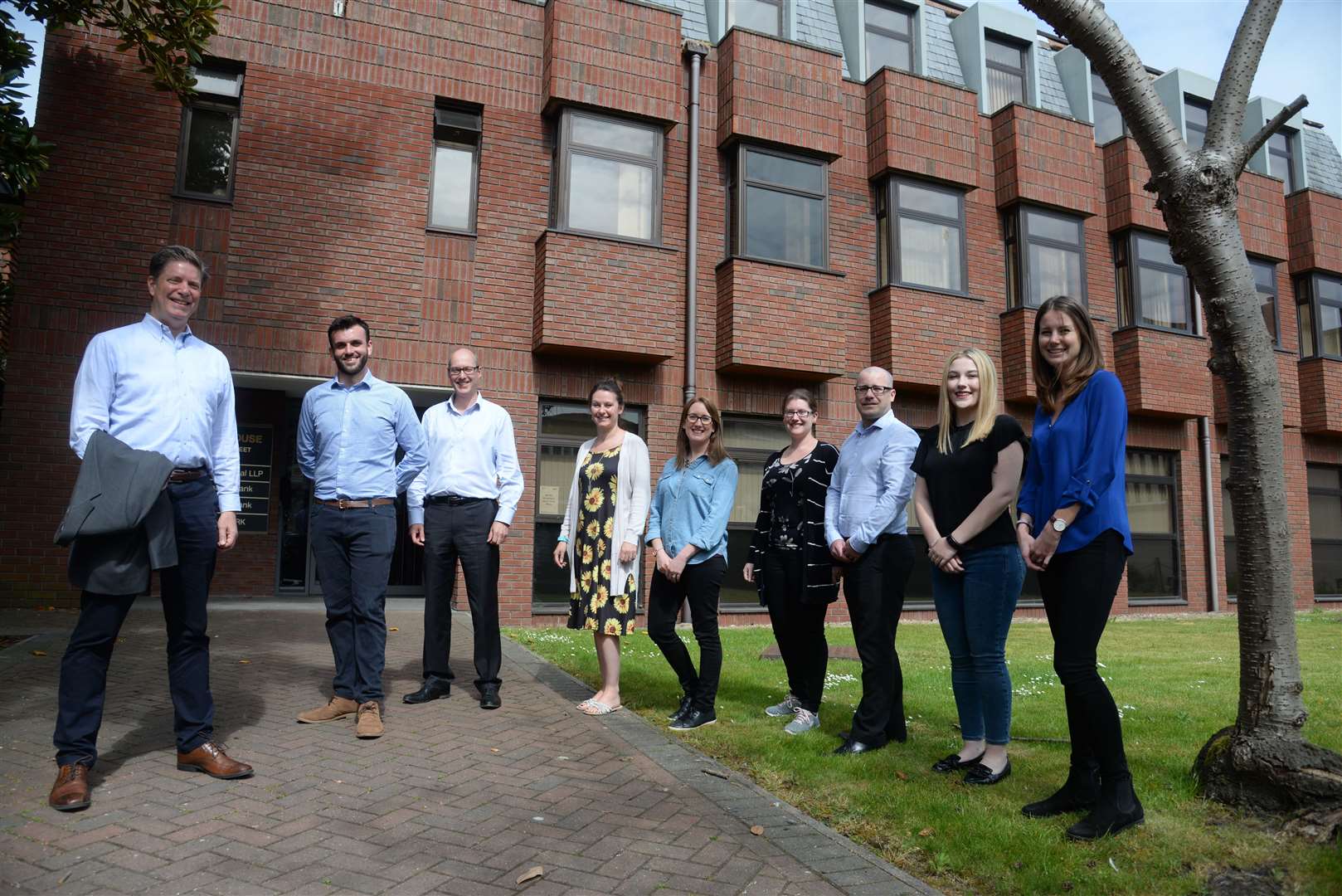 Chief Executive Ed Siegel and some of the staff at The Charity Bank