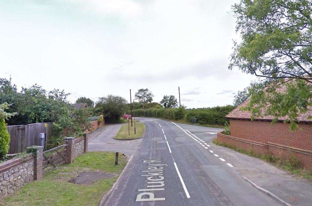 It happened on Pluckley Road. Picture: Google (14218865)