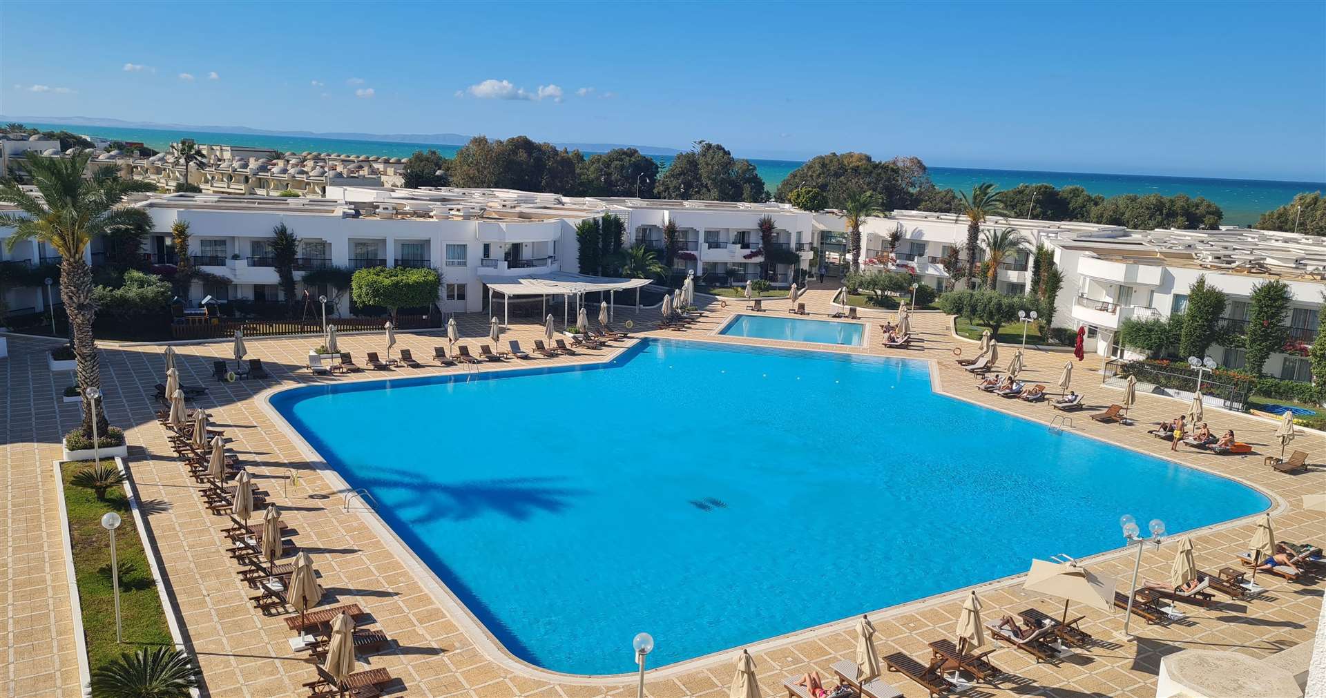 The stunning pool at the El Mouradi Hotel in the Tunis suburb of Gammarth.