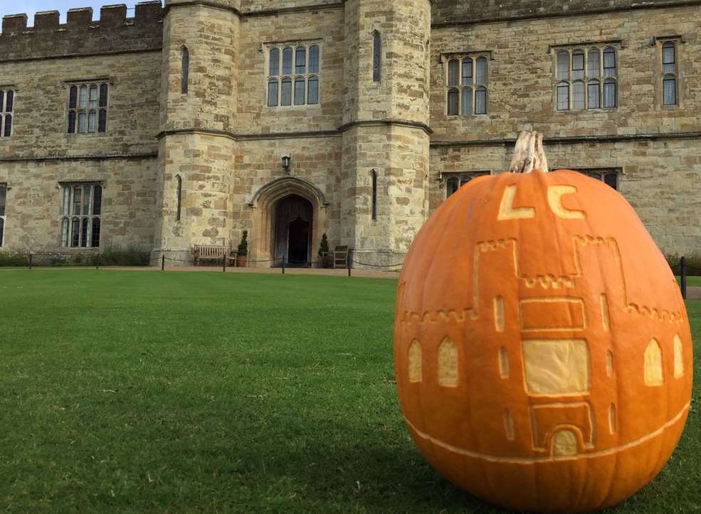 Leeds Castle... in pumpkin form!