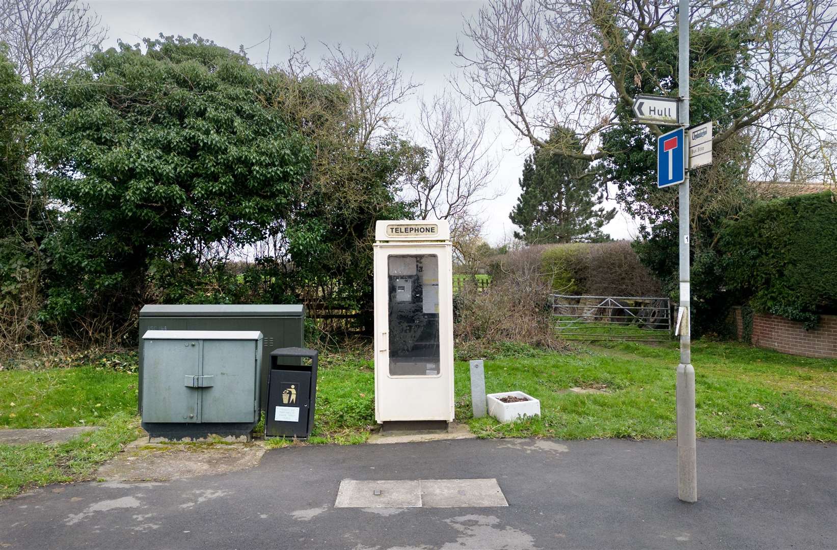 A cream-coloured K8 phone box on Main Road, Wawne, near Hull, has been listed (Alun Bull/Historic England/PA)