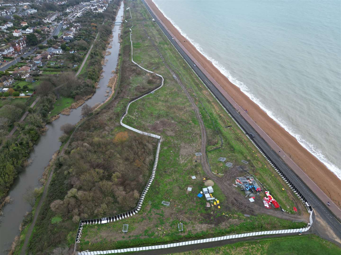 Work on Princes Parade is currently on pause due to rising costs. Picture: Barry Goodwin