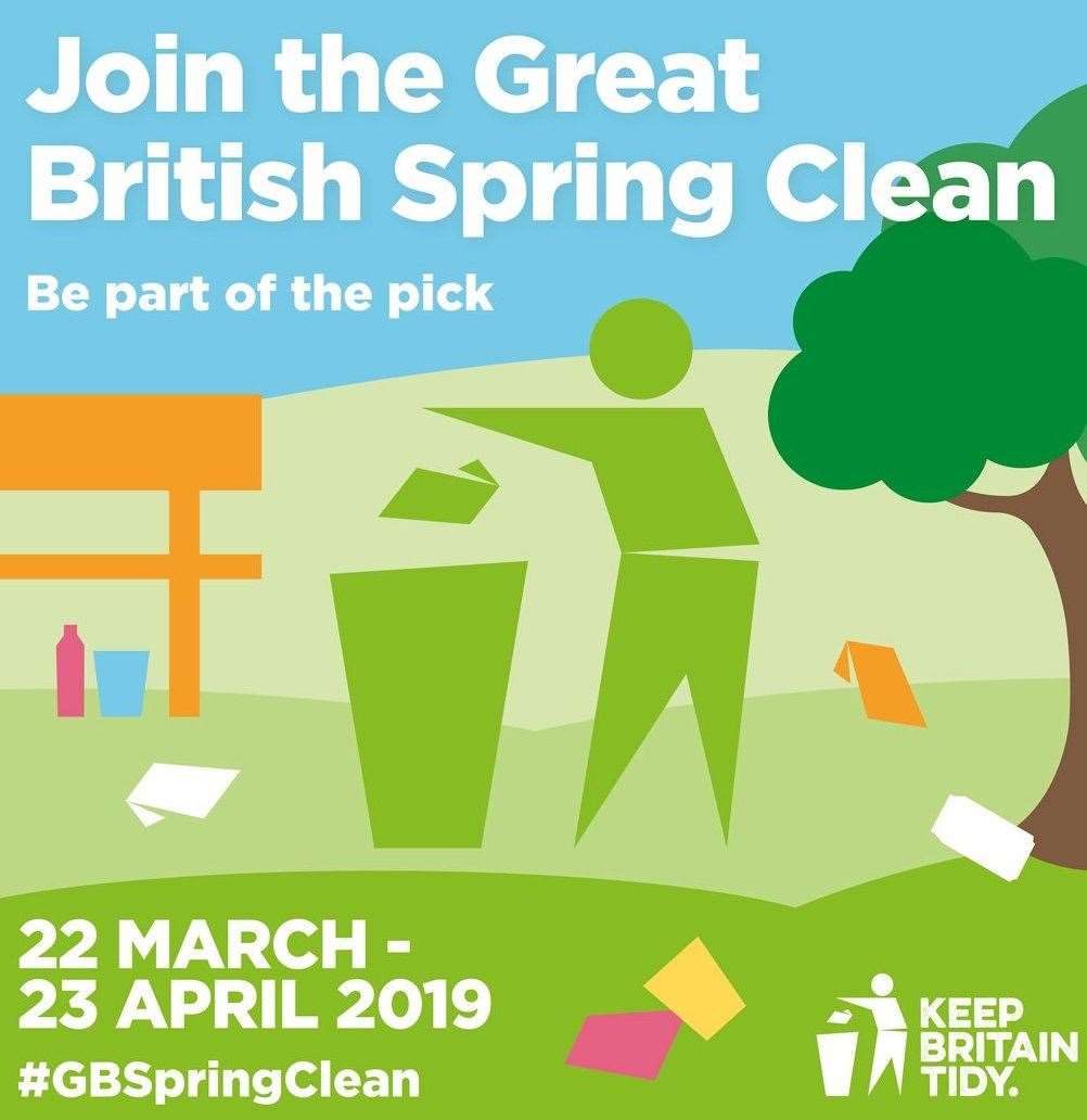 People across Kent are being asked to take part in the Great British Spring Clean