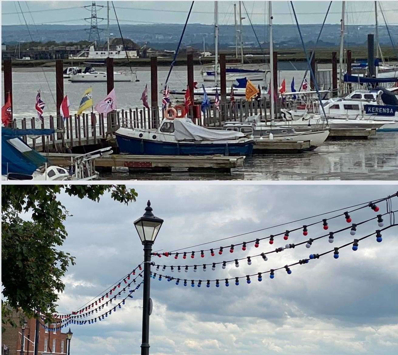 Queenborough is flying the flags for the Queen's Platinum Jubilee. Picture: Queenborough Town Council