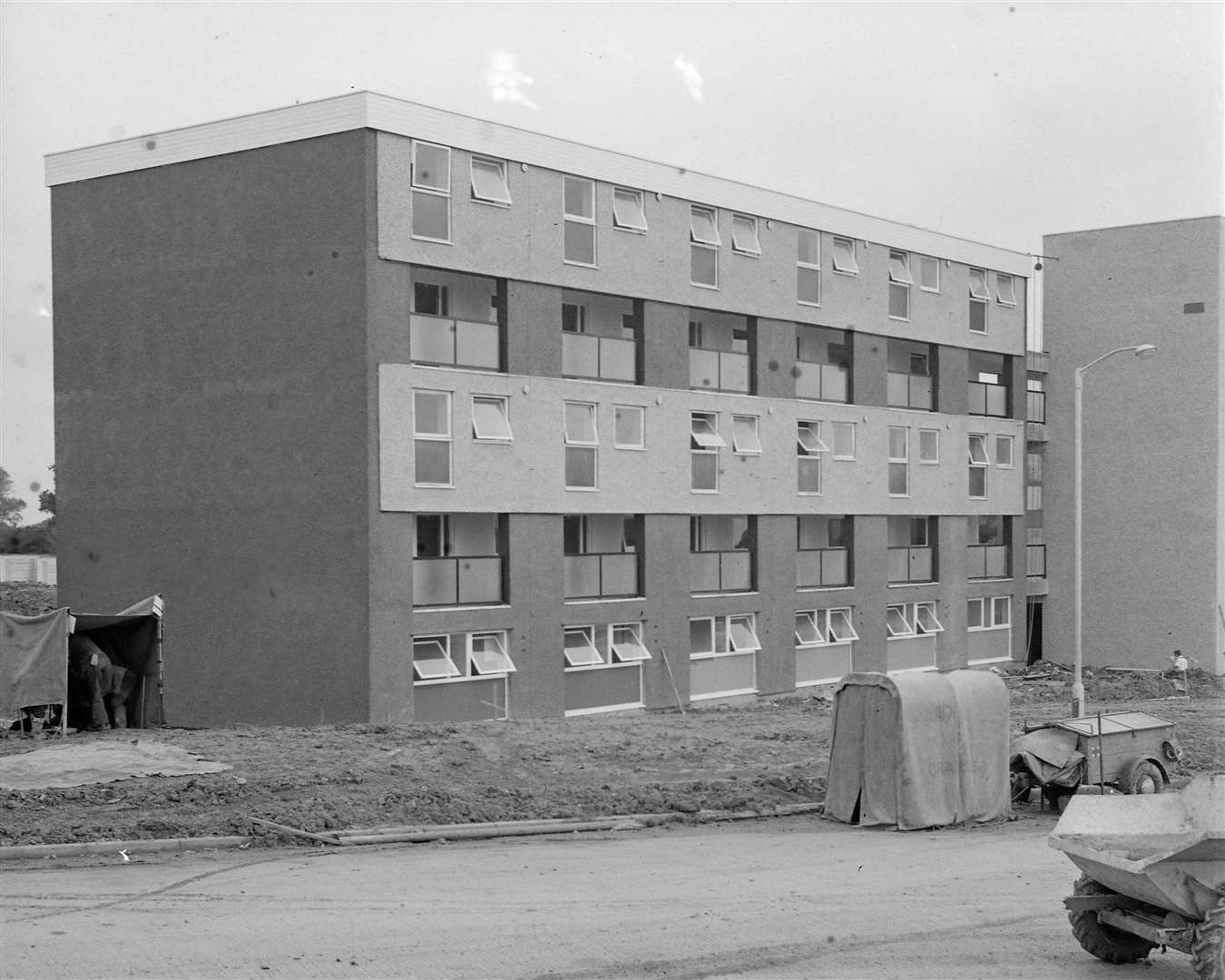 The blocks of flats were an imposing feature of the Stanhope estate before their demolition. Picture: Steve Salter