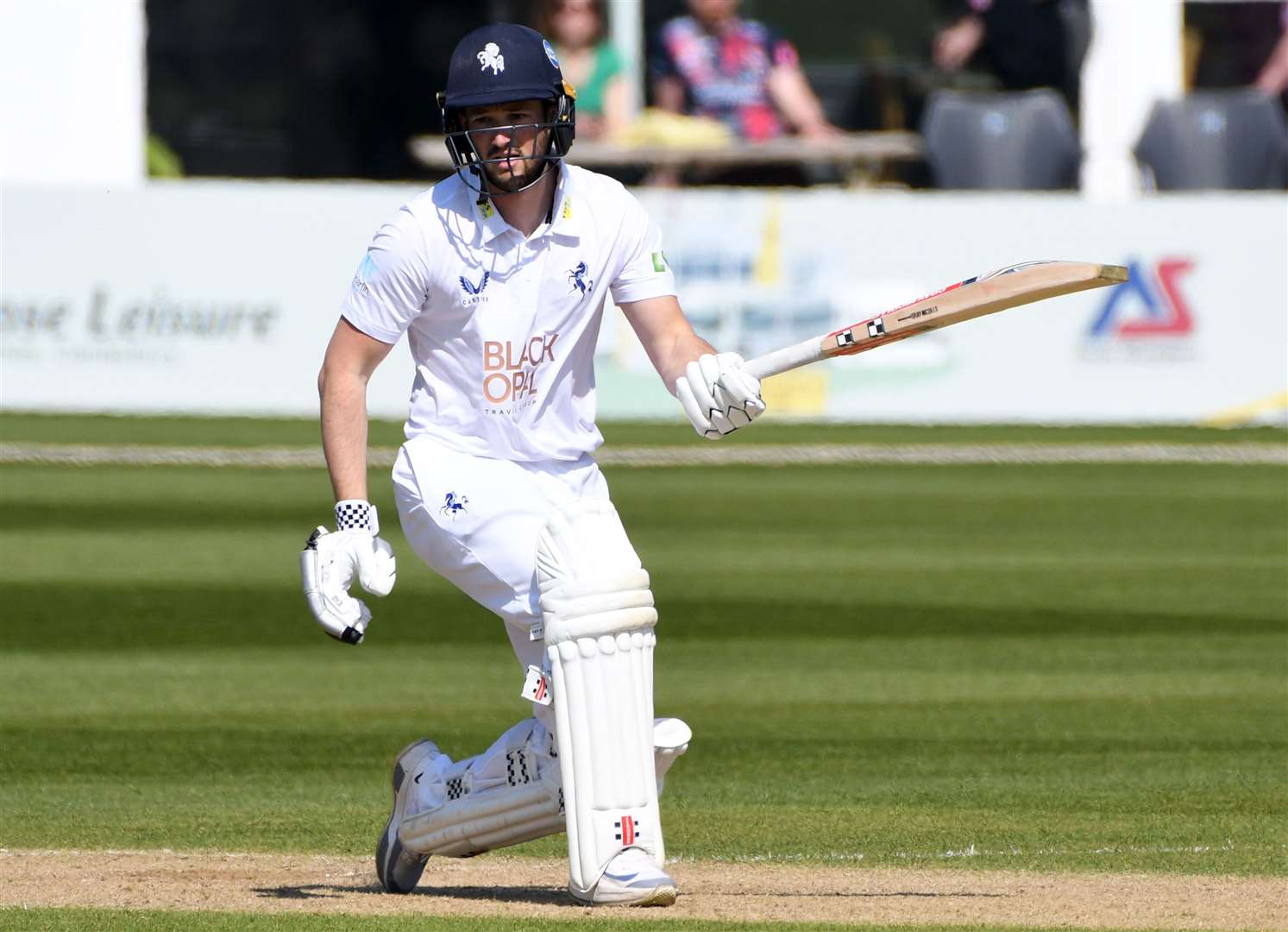 Ollie Robinson - made an unbeaten 85 for Kent at Yorkshire on day four. Picture: Barry Goodwin