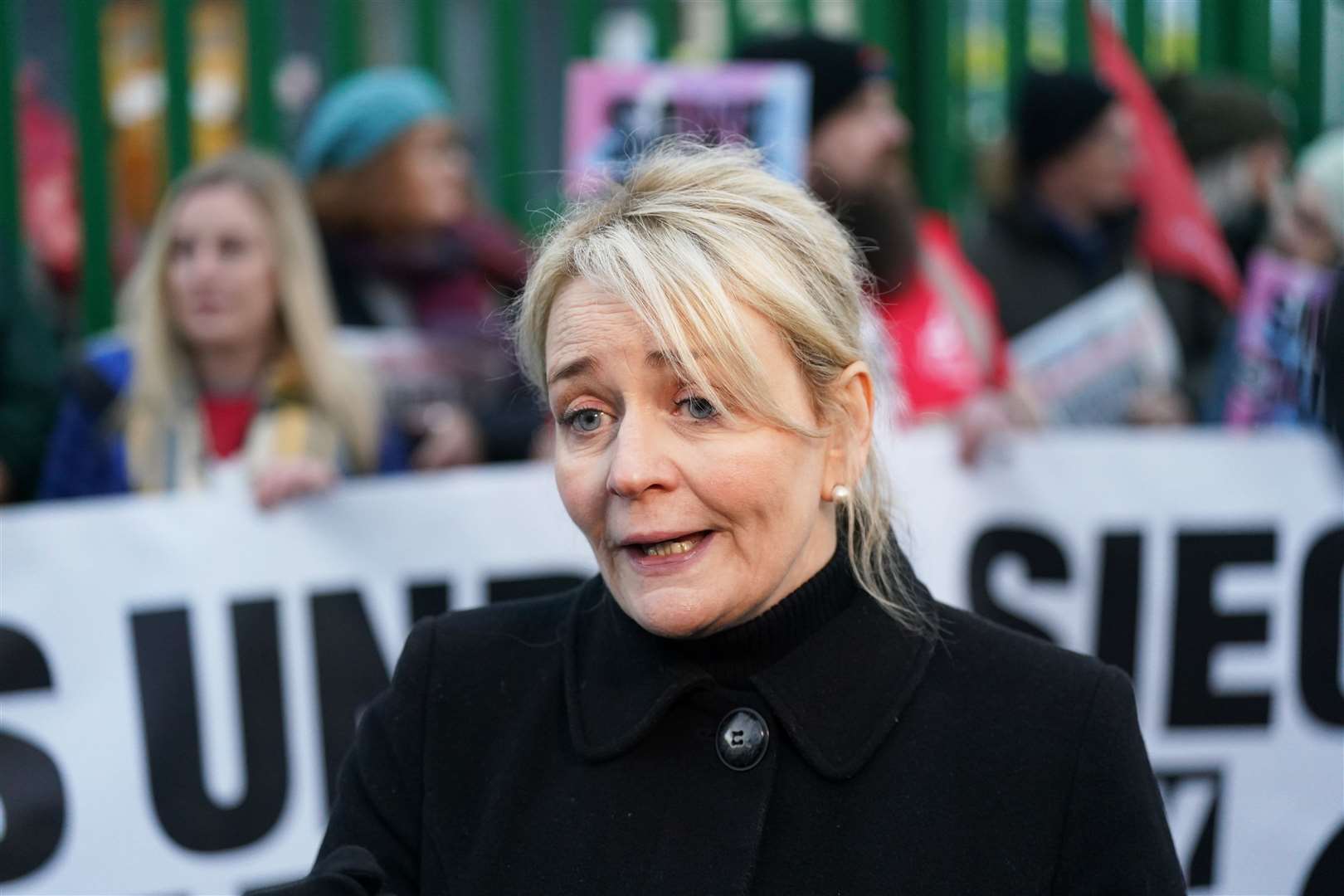 Unite union general secretary Sharon Graham called the anti-strikes bill a ‘dog’s dinner’ (Jacob King/PA)