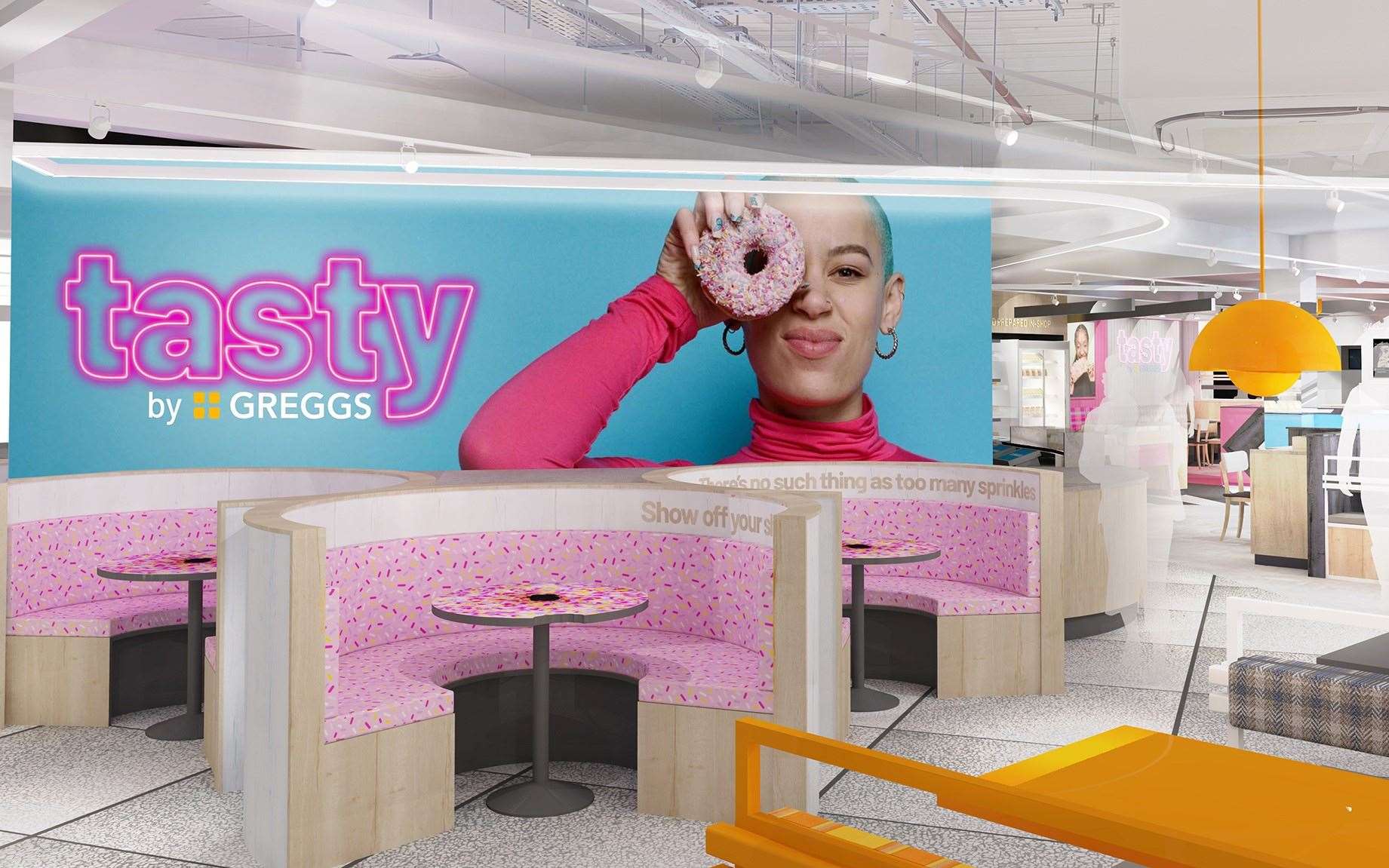 The Tasty by Greggs cafe (Greggs/Primark/PA)