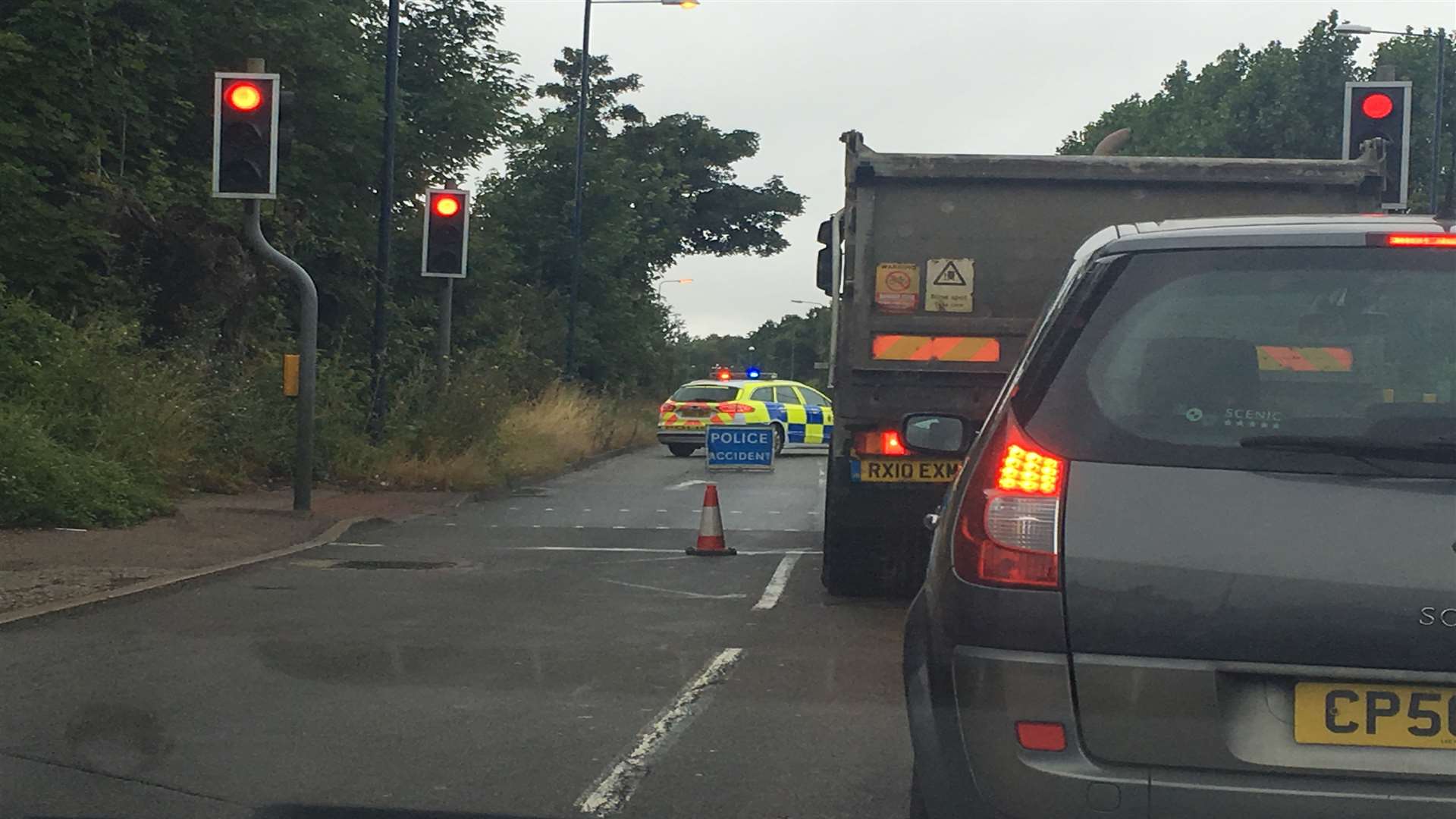 Hermitage Lane has been closed in both directions