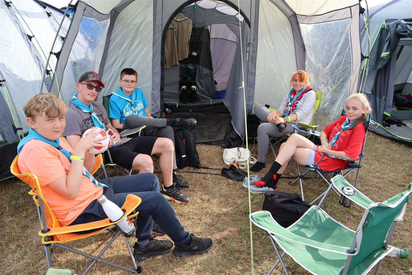 The 50th Medway (Hoo) Scouts in Detling for the Kent International Jamboree