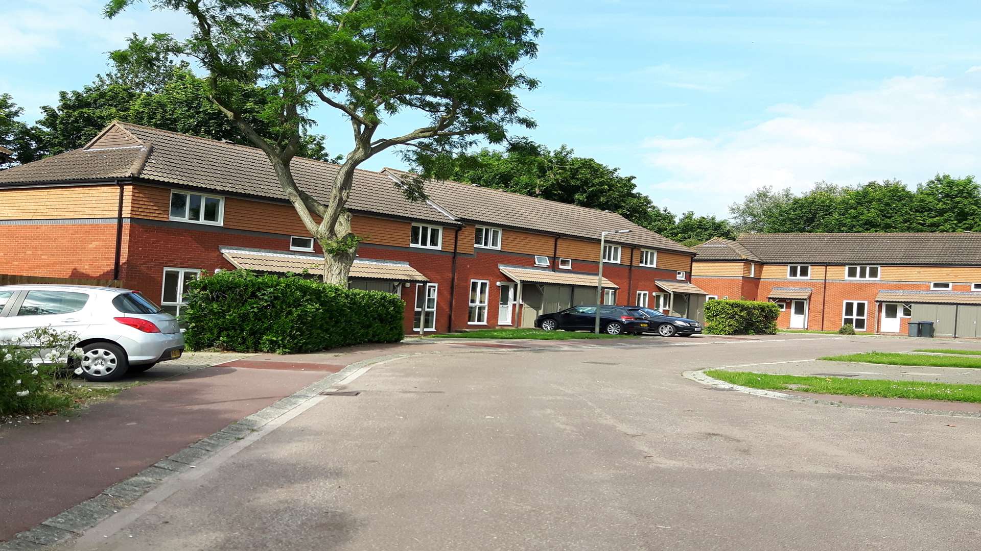 Homes in Aisne Drive are being occupied by families being moved from east London