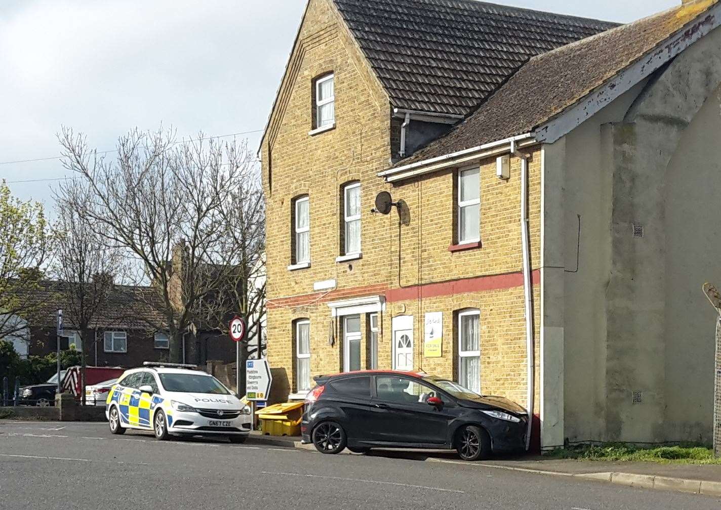 Police at the scene of the latest crash